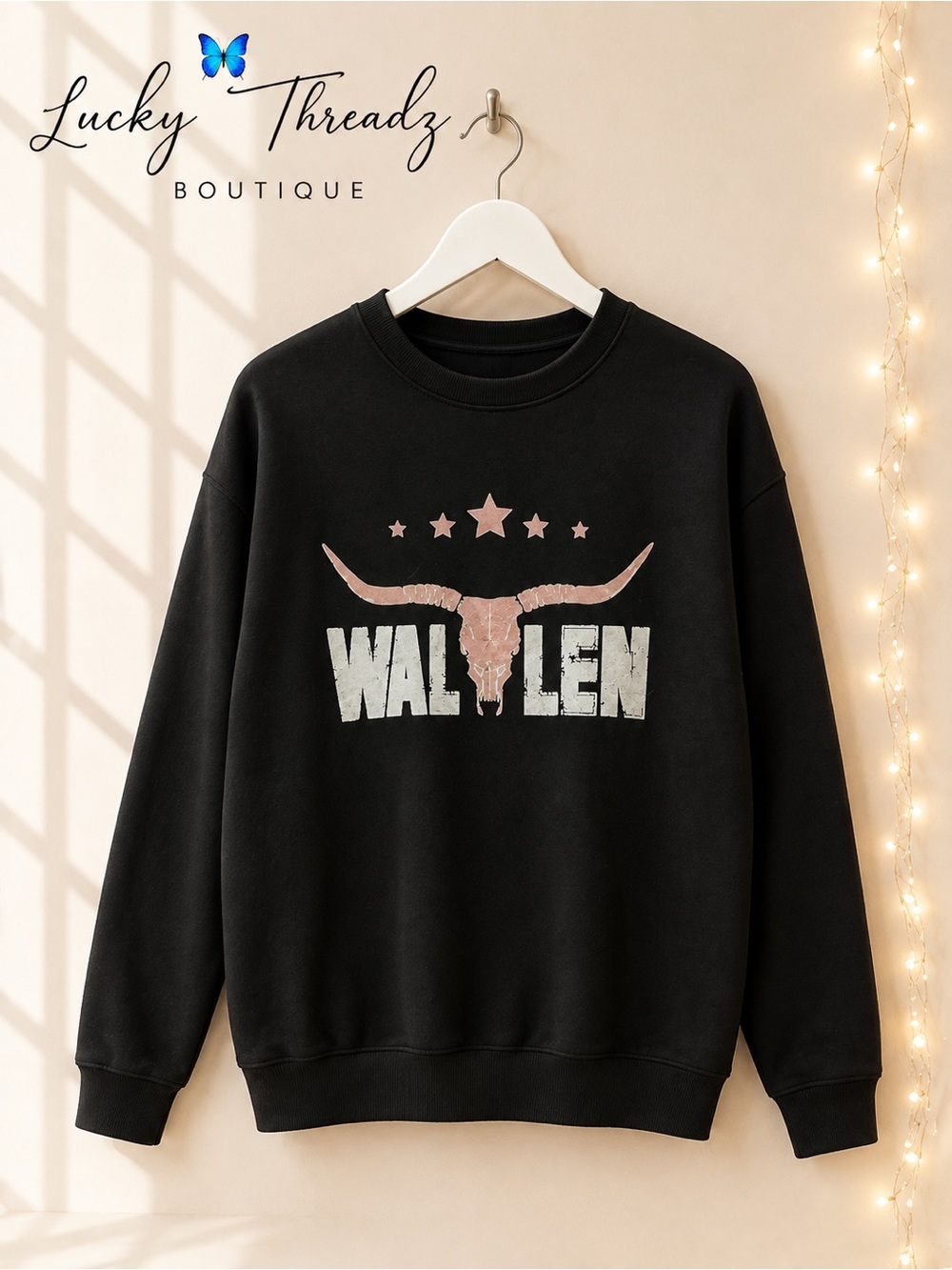 Morgan Wallen Black Double Sided Graphic Sweatshirt M